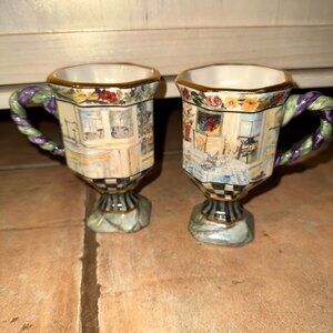 Mackenzie Childs Maclachlan Pedestal Coffee Mug (2)